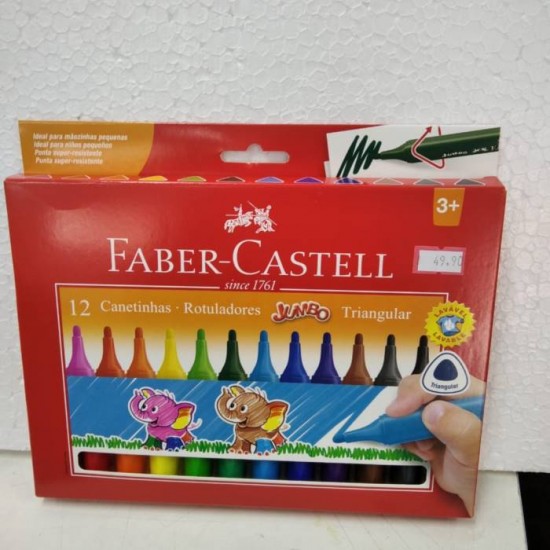 CANETINHAS ROTULADORES (JUMBO) FABER CASTELL