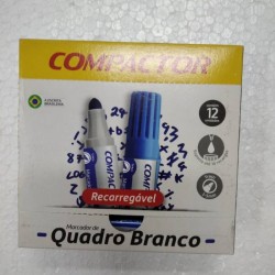 MARCADOR DE QUADRO BRANCO (RECARREGÁVEL) COMPACTOR