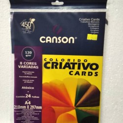 Canson colorido criativo cards