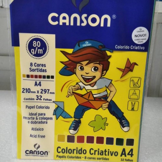 Canson colorido criativo A4