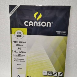 CANSON PAPEL BRANCO A4 180/GM