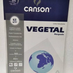 CANSON VEGETAL MARGEADO 60/GM