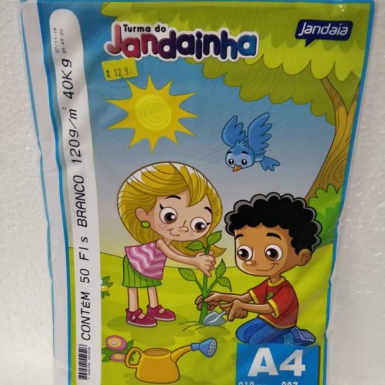 PAPEL SULFITE A4 JANDAÍNHA 100 FOLHAS 120/M