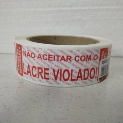 FITA ADESIVA (SEGURANÇA DE LACRE)