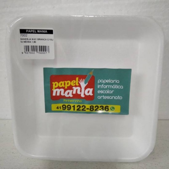 BANDEJA BRANCA (MEIWA) M-01